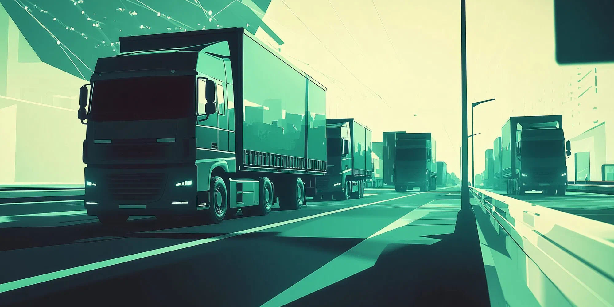 Ilustrácia dodávateľského reťazca - špedícia a logistika